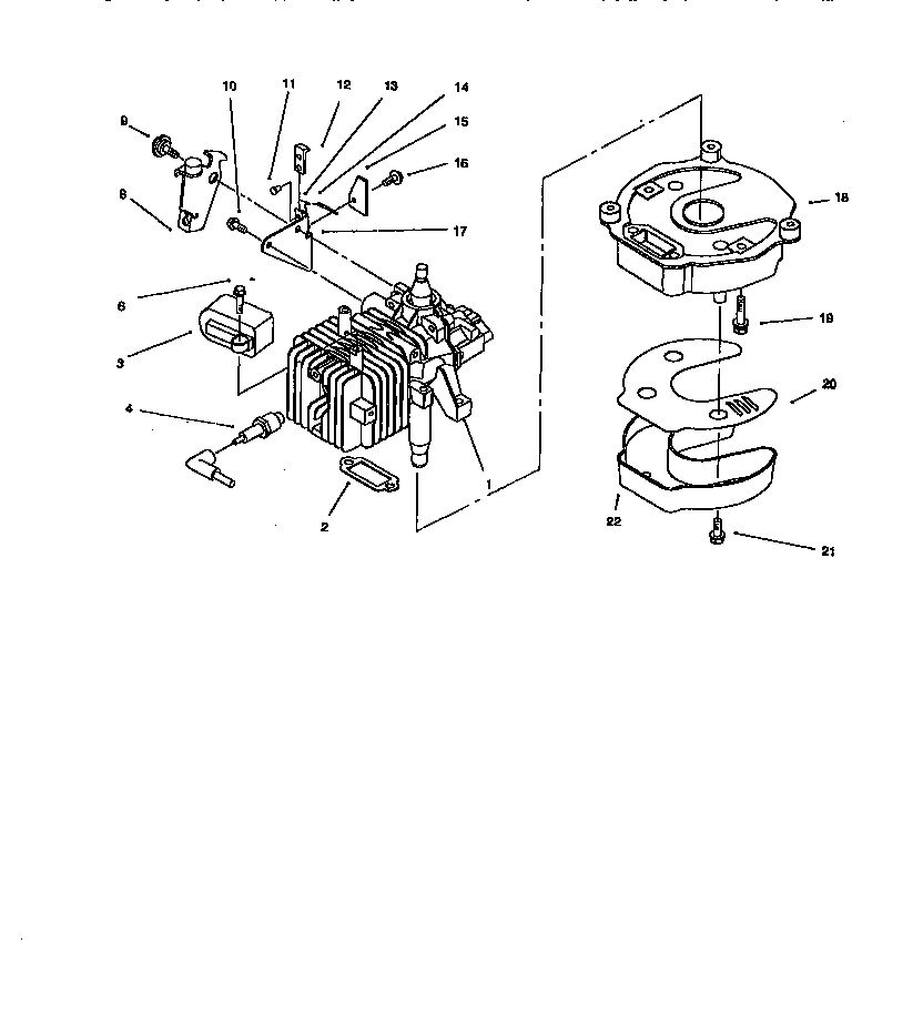 Engine Assembly 4 Diagram and Parts List for 10227 7900001 AND UP Lawn Boy Lawn Mower